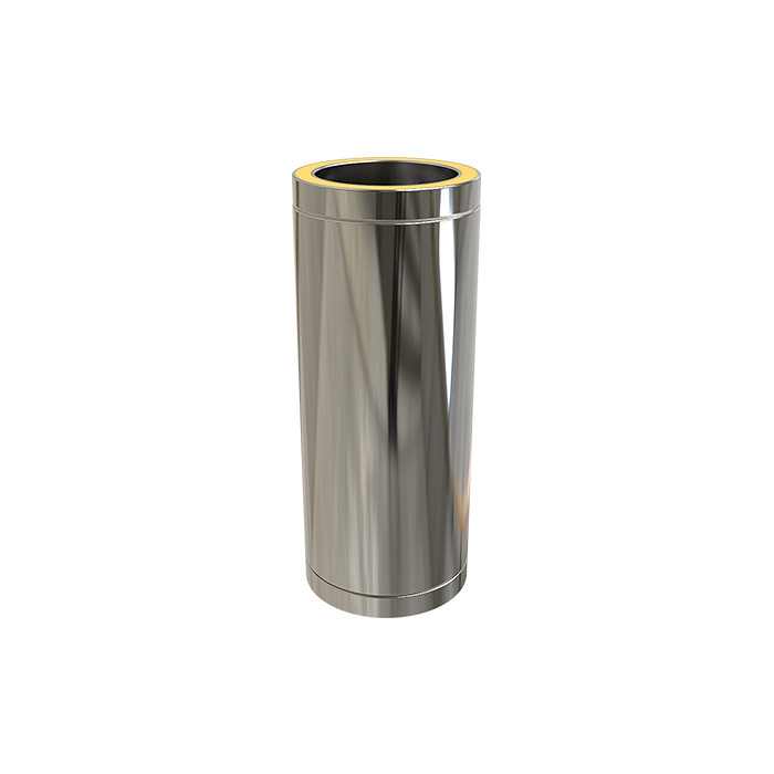 Kachelpijp Ø80 mm 500 mm voor rookkanaal dubbelwandig RVS-304 main product photo