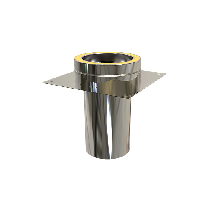 Schouwplaat Ø80 mm aansluiting voor rookkanaal dubbelwandig RVS-304 main product photo