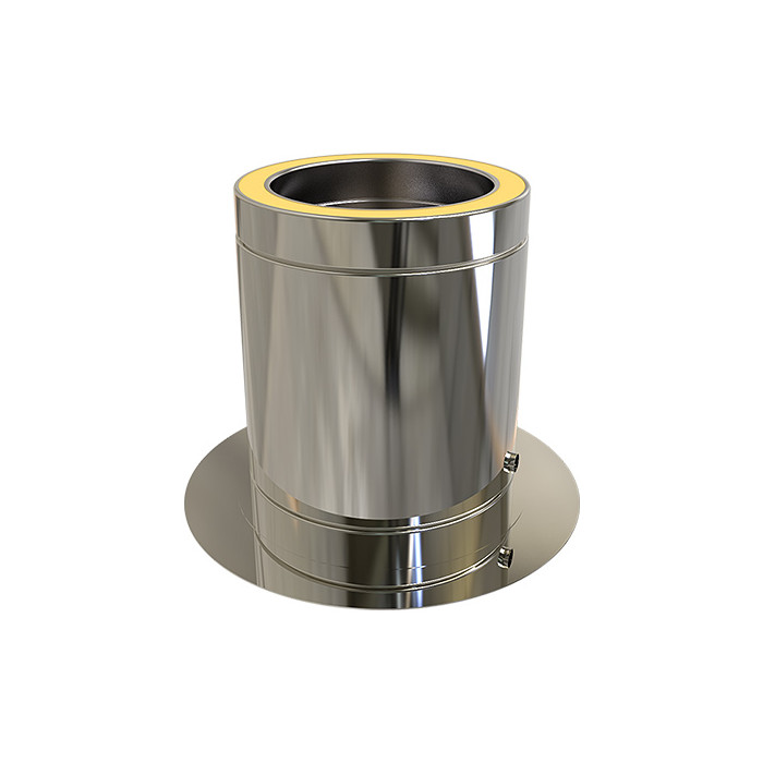 Vloerondersteuning Ø80 mm met drain voor rookkanaal dubbelwandig RVS-304 main product photo