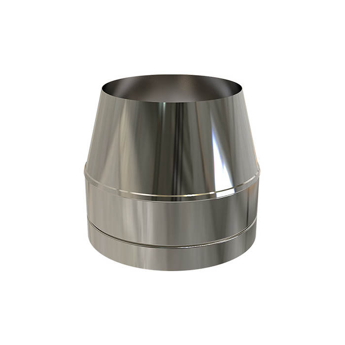 Conisch eindstuk Ø150 mm voor rookkanaal dubbelwandig RVS-304 main product photo