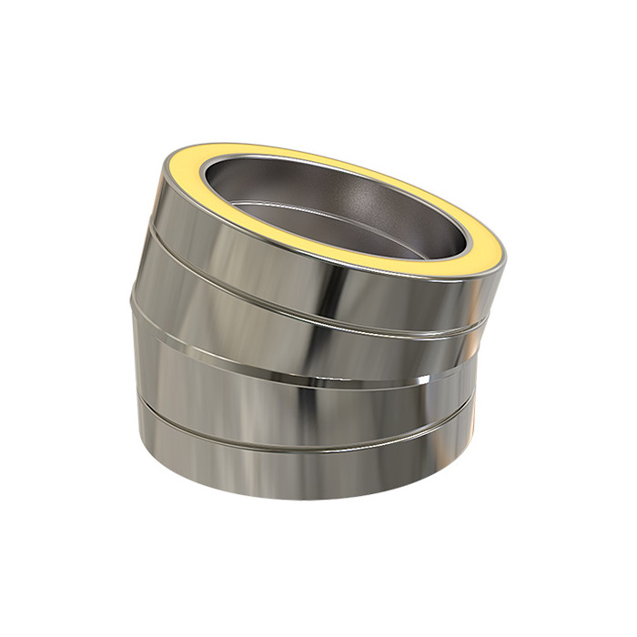 Bocht Ø175 mm 15° voor rookkanaal dubbelwandig RVS-304 main product photo