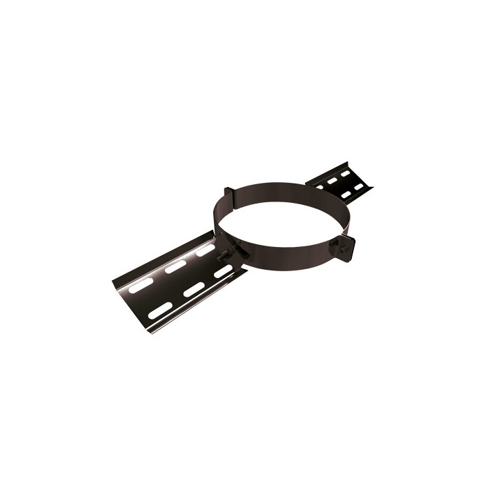 Daksteun Ø175 mm voor rookkanaal dubbelwandig RVS-304 zwart gecoat main product photo