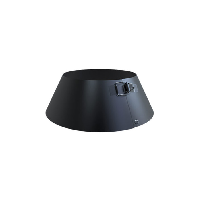 Stormkraag Ø175 mm voor rookkanaal dubbelwandig RVS-304 zwart gecoat main product photo