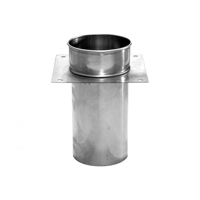 Afdekplaat Ø80 mm + manchette voor rookkanaal enkelwandig RVS-316 main product photo