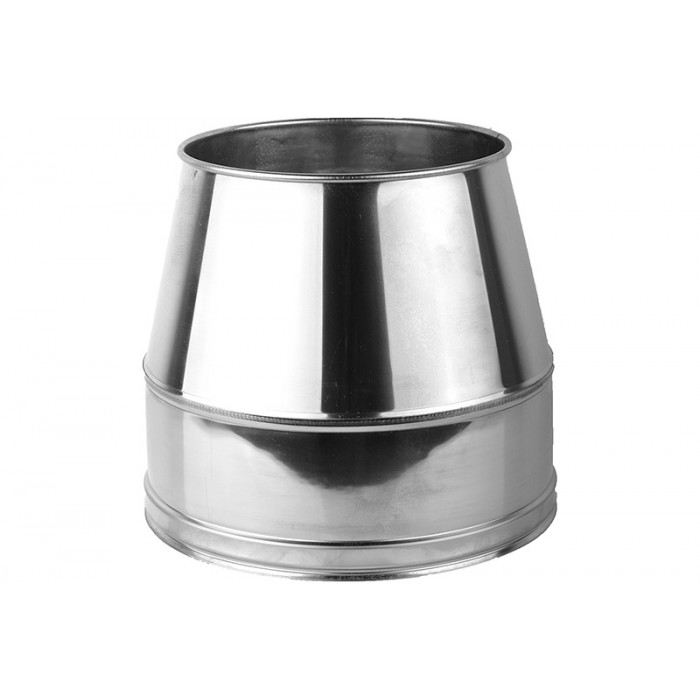 Conisch eindstuk Ø150 mm voor rookkanaal enkelwandig RVS-316 main product photo