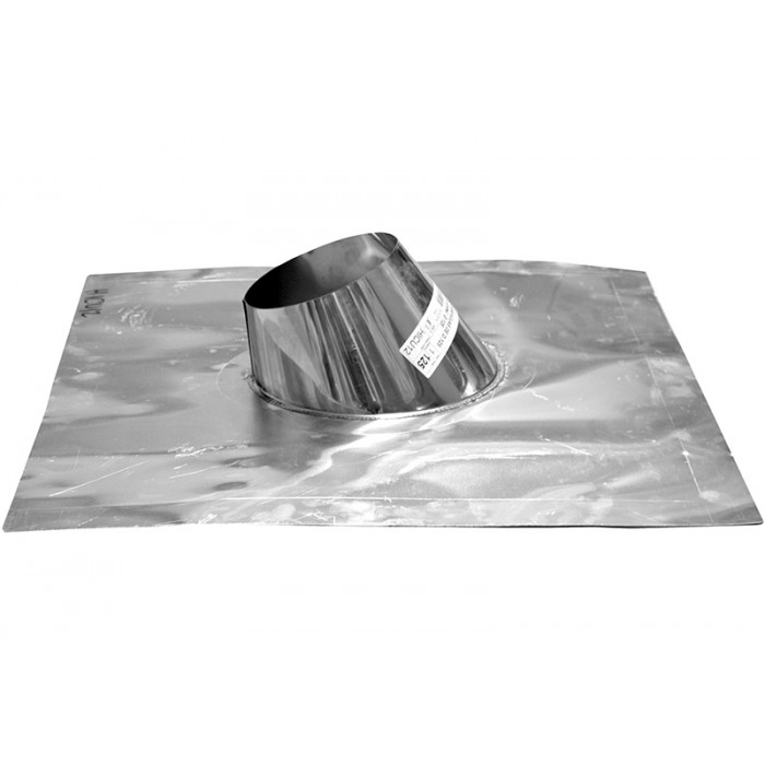 Dakplaat Ø100 mm alu 15-35° voor rookkanaal enkelwandig RVS-316  main product photo