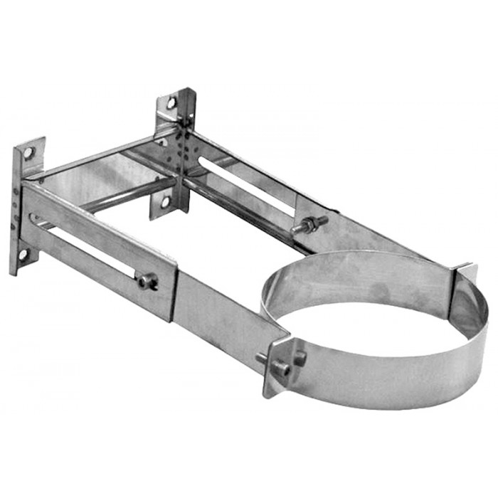 Muurbeugel Ø80 mm 85-200 mm voor rookkanaal enkelwandig RVS-316 main product photo