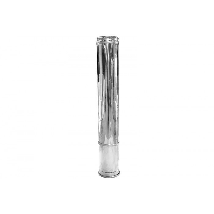 Paspijp Ø80 mm 250-400 mm voor rookkanaal enkelwandig RVS-316 main product photo