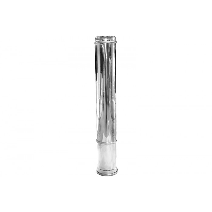 Paspijp Ø80 mm 800-1300 mm voor rookkanaal enkelwandig RVS-316 main product photo