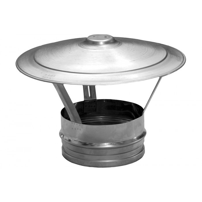 Regenkap Ø80 mm voor rookkanaal enkelwandig RVS-316 main product photo