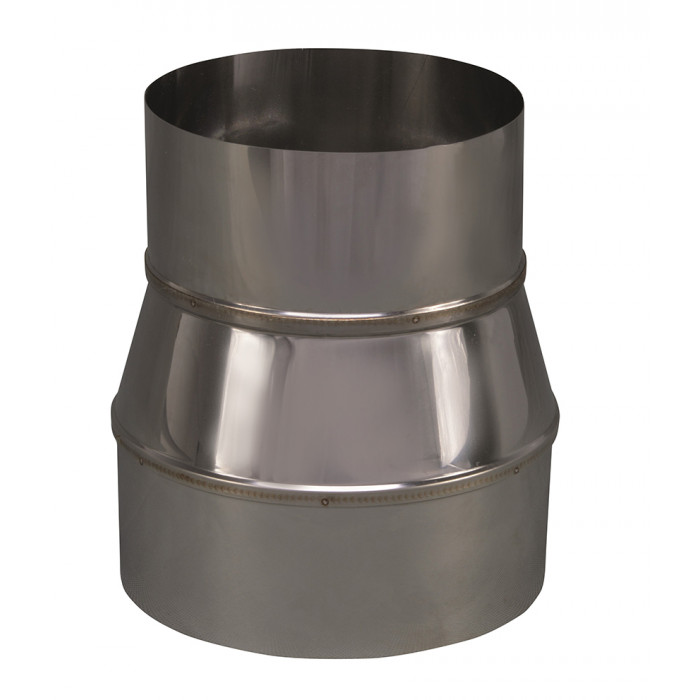 Verloopstuk enkelwandig 149 mm uitw. - 125 mm voor rookkanaal RVS-304 main product photo