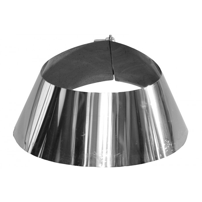 Stormkraag Ø80 mm voor rookkanaal enkelwandig RVS-316 main product photo