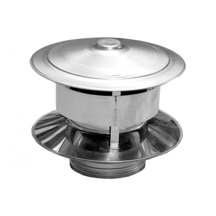 Trekkap Ø80 mm voor rookkanaal enkelwandig RVS-316 main product photo