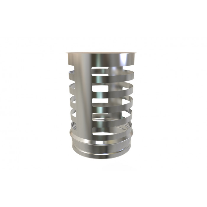 Vertikaal eindstuk Ø175 mm voor rookkanaal enkelwandig RVS-316 main product photo