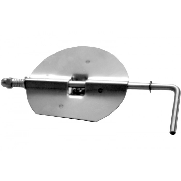 Klepsleutel Ø150 mm voor rookkanaal enkelwandig staal zwart main product photo