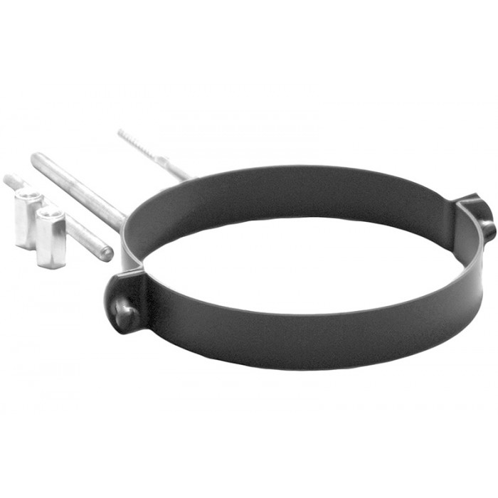 Muurbeugel Ø150 mm voor rookkanaal enkelwandig staal zwart main product photo