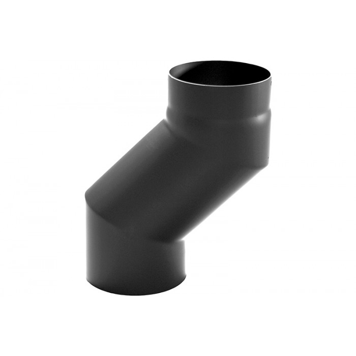 S-bocht Ø150 mm 120 mm voor rookkanaal enkelwandig staal zwart main product photo