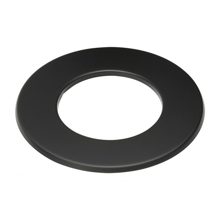 Rozet Ø155 mm rozet 50 mm voor rookkanaal enkelwandig staal zwart main product photo