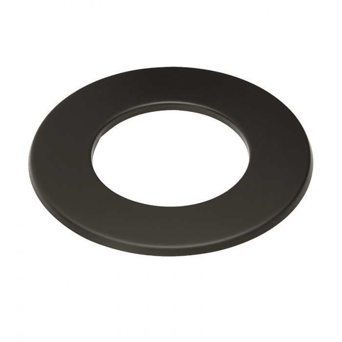 Rozet Ø185 mm rozet 50 mm voor rookkanaal enkelwandig staal zwart main product photo