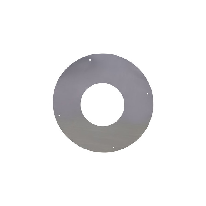 Rozet Ø150 mm 1 delig RVS voor rookkanaal dubbelwandig RVS-304 main product photo