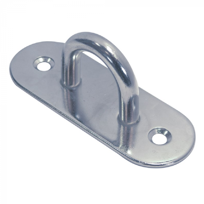 Mastplatte oval 80 x 25 mm Bügel 8 x 19 mm Edelstahl-304 (A2) main product photo