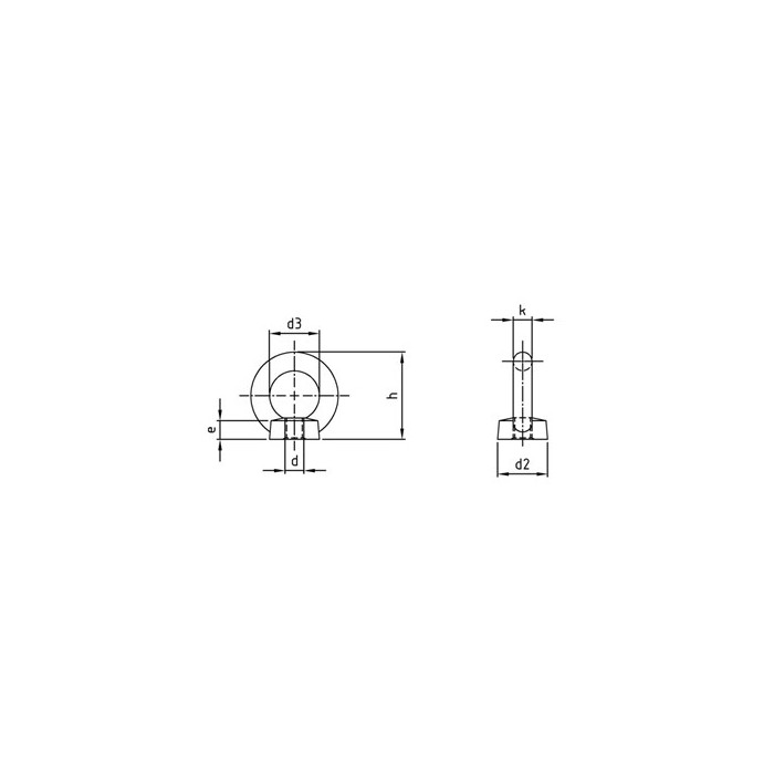 Ringmutter M16 Art. 582 (gegossen) Edelstahl A4 main product photo