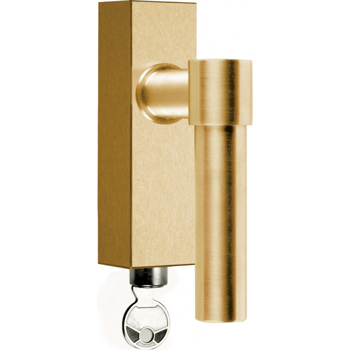 Draaikiepgarnituur Piet Boon ONE PBL20-DKLOCK afsluitbaar PVD mat goud main product photo