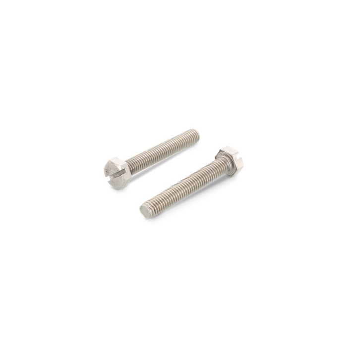 Sechskantschrauben mit Vollgewinde und Schlitz DIN 933 A4 M4X8 SZ (500 Stück) main product photo