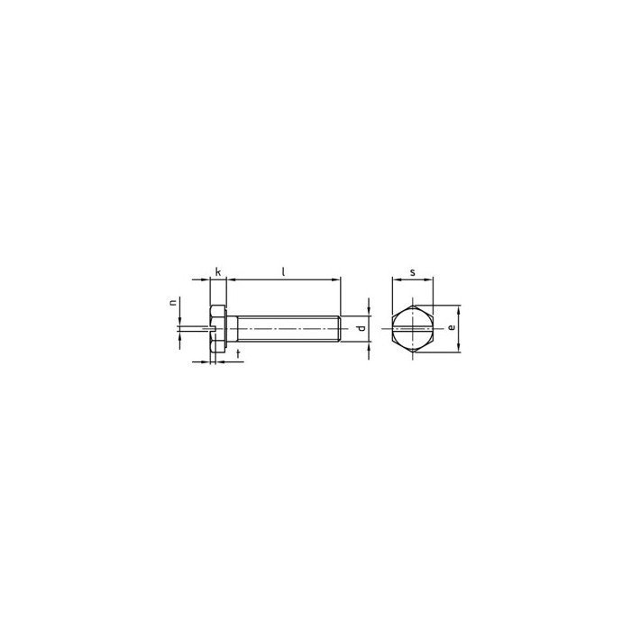 Sechskantschrauben mit Vollgewinde und Schlitz DIN 933 A4-70 M8X12 SZ (200 Stück) main product photo