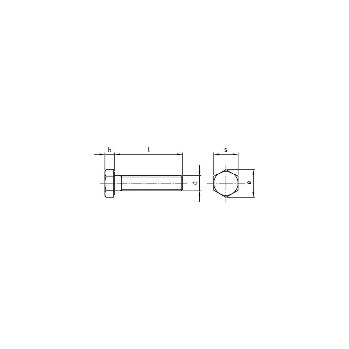 Sechskantschrauben mit Gewinde bis Kopf DIN 933 A4-70 M6X140 (50 Stück) main product photo