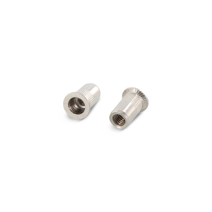 Seko-Einnietmuttern, Rundschaft offen, gerändelt Art. 1023 A2 M10X21 (250 Stück) main product photo