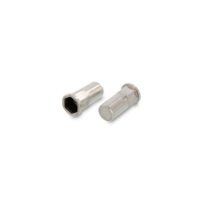 Flako-Einnietmuttern, Teilsechskantschaft geschl. Art. 1030 A4 M3X15,5 (250 Stück) main product photo