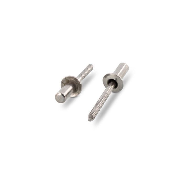 Dichtblindnieten mit Flachkopf, gerillter Nietdorn ISO 16585 A2/SSt 3,2X6 (500 Stück) main product photo