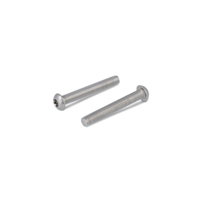 Flachrundkopfschrauben Innensechsrund, Vollgewinde ISO 7380-1 A4-070 M10X80/80 TX50 (50 Stück) main product photo