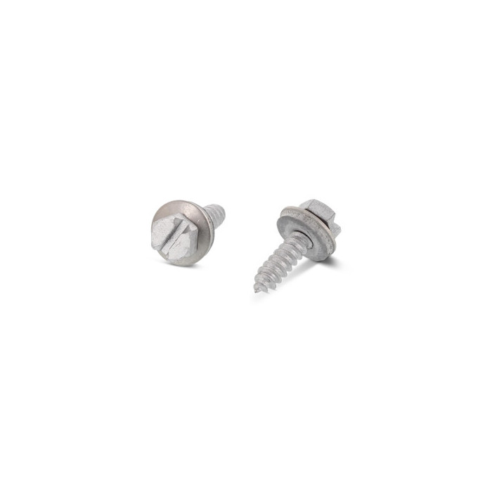 Sechskant-Blechschrauben mit Schlitz DIN 7976 A2 C 4,2X16 SZ, EPDM-Dichtscheibe 12 mm (500 Stück) main product photo