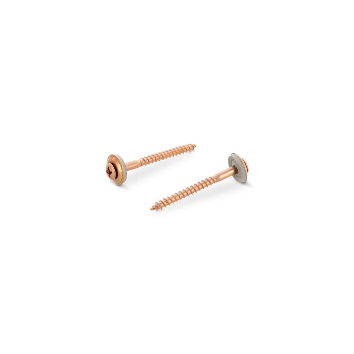 Spenglerschrauben 2tlg. mit Dichtscheibe 15 mm Art. 9067 A2-Cu 4,5X90 Z (200 Stück) main product photo