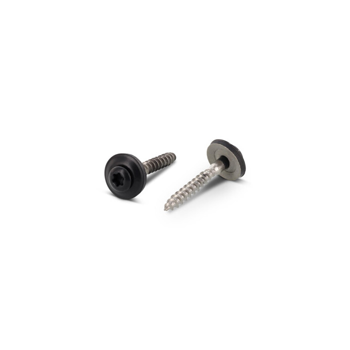 Spenglerschrauben 2tlg. mit DS 15 mm Anthrazitgrau Art. 9087 A2 4,5X45 TX20 - RAL 7016 (200 Stück) main product photo