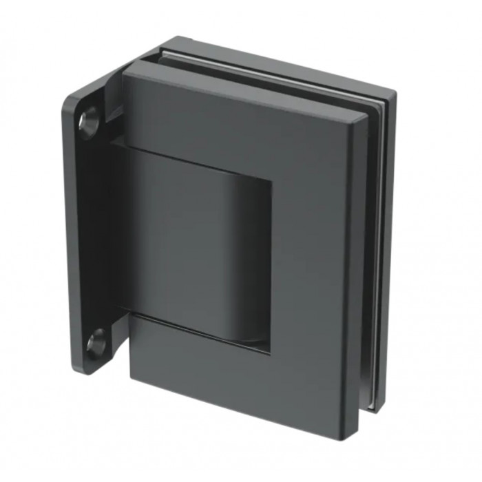 Glasdeurscharnier Azra 2 stuks hydraulisch en zelfsluitend glas/wand zwart gecoat main product photo