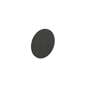 Intersteel Rosette blind rund selbstklebend mattschwarz Edelstahl-304