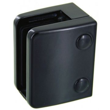 Glasklemme flach Zinkdruckguss schwarz Modell 2400
