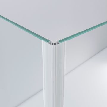 Magnetdichtung 90° für Glastür Vera transparent 10 mm