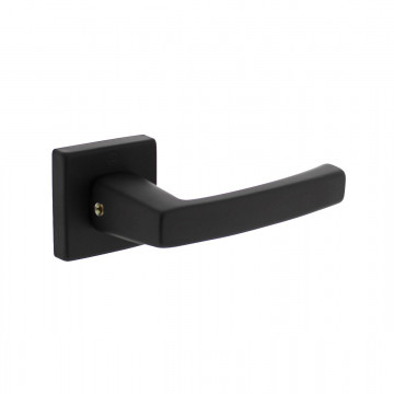 Intersteel Türgriff Moora auf Rosette 50x50x10 mm Aluminium schwarz