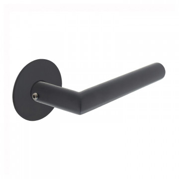 Intersteel Türgriff Jura mit selbstklebender Rosette mattschwarz Edelstahl-304