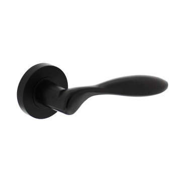 Intersteel Türgriff George auf Rosette 52x10mm mattschwarz