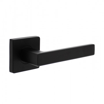 Intersteel Türgriff Hera auf quadratischer Rosette mattschwarz