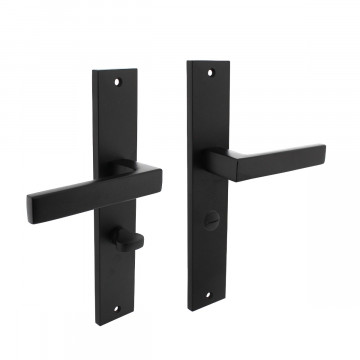 Intersteel Türgriff Hera auf Schild 245x45 mm WC63/8 mm mattschwarz