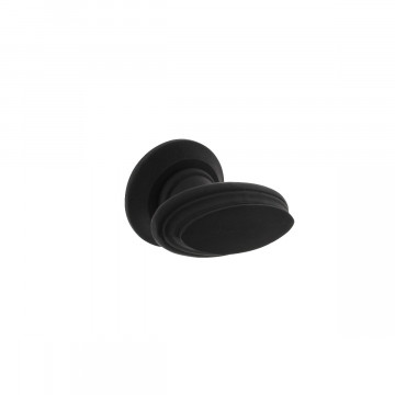 Intersteel Knopf Griffkante mit Rosette schwarz