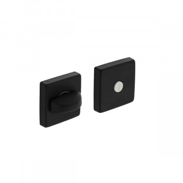 Intersteel Rosette Toiletten-/Badezimmerschloss 50x50x10 mm Aluminium schwarz