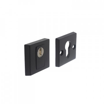 Intersteel Sicherheitsrosette SKG*** mit Zylinderschutz mattschwarz Edelstahl-304