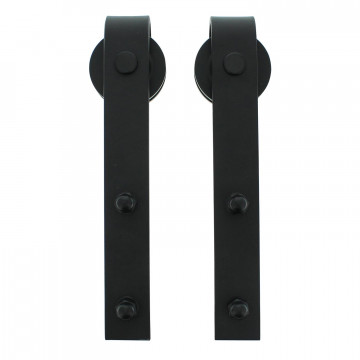 Intersteel 2er-Set Hängerollen Basic schwarz